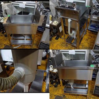 162-0)☆厨房機器☆業務用/一槽シンク/1槽シンク/W350×