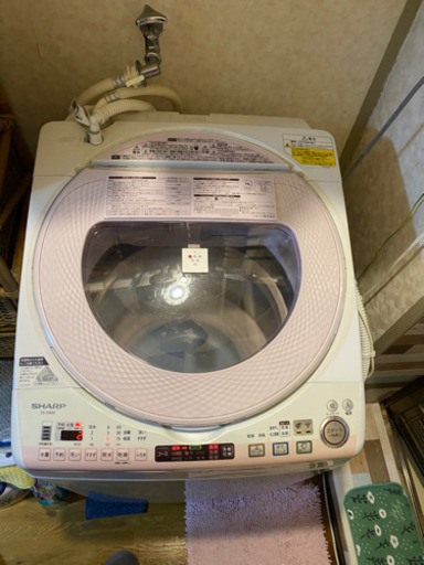 シャープ全自動洗濯機8キロ