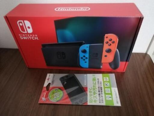 【新品未使用品】Nintendo Switch本体＋保護フィルム