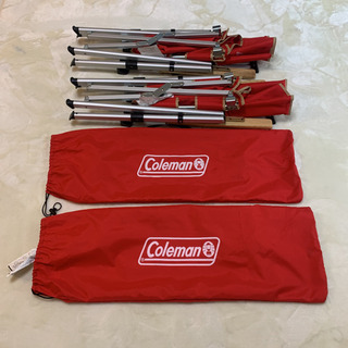 Coleman 折りたたみレイチェア 赤　2脚セット コールマン レイチェア レッド 2脚セット Coleman