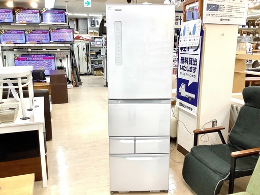 安心の6ヵ月保証付！2014年製 TOSHIBA(東芝)の4ドア冷蔵庫「GR-G43G」