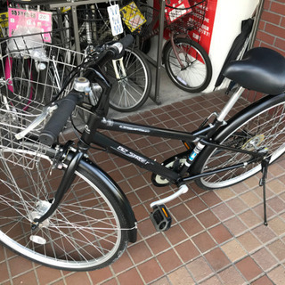 27インチ 外装6段変速 ledオートライト さびにくいステンレスかご付き