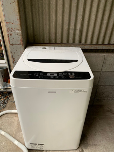 『送料無料』☆SHARP全自動電気洗濯機☆ES-G45RC-W☆2016年製