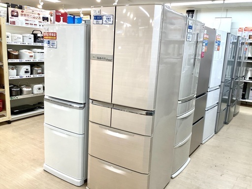 安心の6ヵ月保証付！2011年製 MITSUBISHI(三菱)の6ドア冷蔵庫「MR-E57S-F3」
