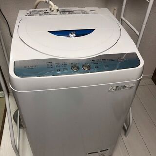 【1月末まで】SHARP ES-GE55L 簡易乾燥機能付洗濯機...