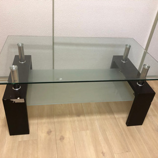 ガラステーブル　ローテーブル　机　ガラス