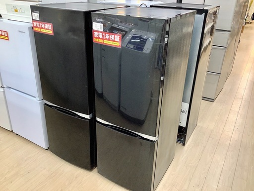 安心の1年保証付！2018年製 TOSHIBA(東芝)の2ドア冷蔵庫「GR-P15BS」