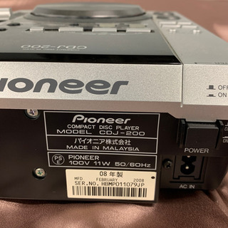 Pioneer Compact Disc Player CDJ-200 中古 2個セット