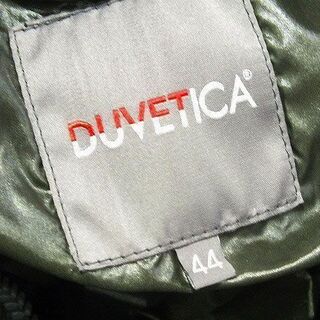 【苫小牧バナナ】クリーニング済み DUVETICA/デュベティカ ダウンジャケット 44 G32-003 D90-201 ブラック/裏：カーキ 美品♪