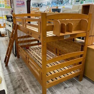 【クリーニング＆メンテ済】ニトリ　2段ベッド　子供ベッド　木製