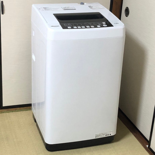 ◇ハイセンス 全自動洗濯機 5.5㎏ 2018年製 送風乾燥 ステンレス槽 HW-E5502