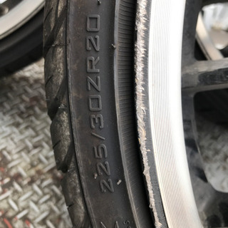 深リム20インチ　アルミホイール　フロント225 30 R20 リア235 30R20 クラウン ゼロクラ セルシオ