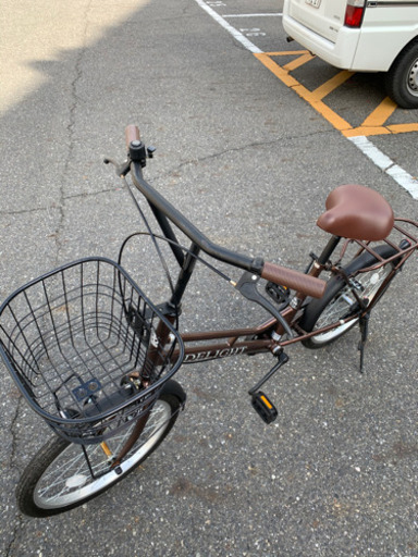 【美品】自転車　ブラウン