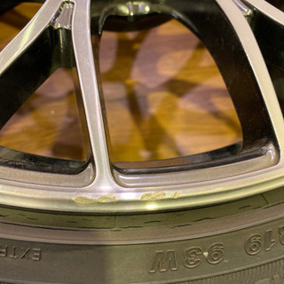 【最終価格！定価約30万円！】RAYS HOMURA 2x10 19インチ 8.5J +45 5H PCD 114.3 COLOR HX ホイール 4本セット タイヤ付き