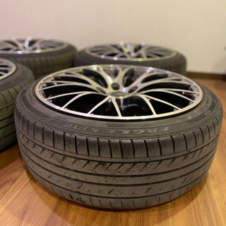 【最終価格！定価約30万円！】RAYS HOMURA 2x10 19インチ 8.5J +45 5H PCD 114.3 COLOR HX ホイール 4本セット タイヤ付き