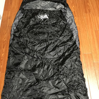 【美品】ホワイトシーク 寝袋 封筒型 黒 ブラック ～0℃