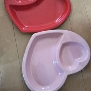 ハートの食器