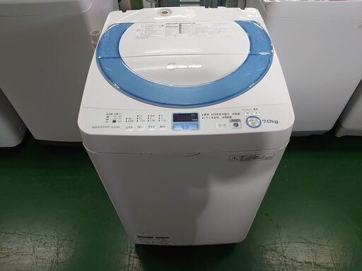【分解洗浄済み・保証有り】7kg 洗濯機 SHARP 2014年製 ES-GE70N 【問合わせ番号：142-028801 007】