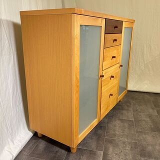 マルヨシ民芸 サイドボード ミドルボード 茶 リビング家具 品