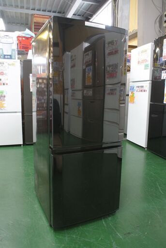 三菱 146L 2ドア冷蔵庫 MR-P15Y-B 2014年製。清掃メンテナンス済。当店の動作保証3ヶ月付きです。