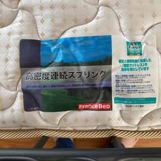 【取引中】ダブルベッド　フレーム　マットレス付　