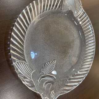 ⭐ カレイデザイン ガラス皿 ⭐ 