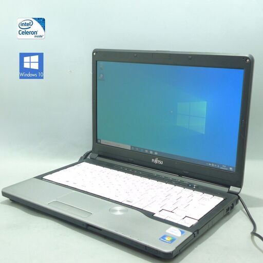 在庫処分 送料無料 ノートパソコン 中古良品 13.3型 富士通 S762/F Celeron 2GB 320G DVD-ROM Windows10 Office
