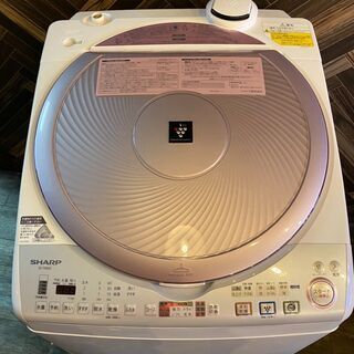 M9112 カード利用可能 分解清掃済み☆ シャープ 2013年製 乾燥機能付き洗濯