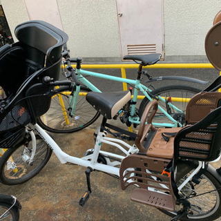 【決まりました】前後子供乗せ自転車　3人乗り