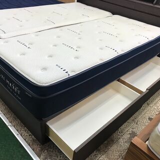 ニトリ　クイーンベッド　デュアルポケットシルキー