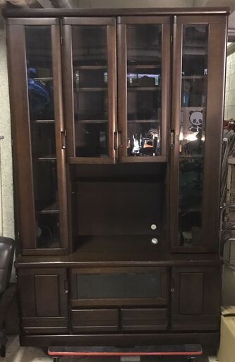 木製 大型 食器棚 収納棚 幅1cm 奥行50cm 高さ190cm とも 鴻池新田の収納家具 食器棚 キッチン収納 の中古あげます 譲ります ジモティーで不用品の処分