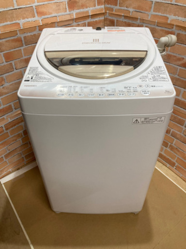 TOSHIBA 6kg全自動洗濯機　AW−6G2 2015年製