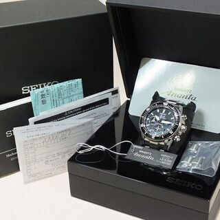 【苫小牧バナナ】研磨済み SEIKO BRIGHTZ Ananta SAEK013 メカニカル クロノ 自動巻き セイコー ブライツ アナンタ ダイバーズ 付属品あり♪