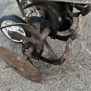 現物確認歓迎 整備済 小型パワフル 後進可能 三菱 2.7馬力 移動輪付 耕運機 MM27 初期不良安心対応