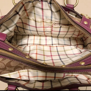 新品COACHコーチ シグネチャーヘリテージボストンバック