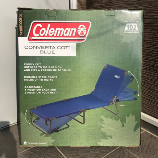 Coleman コンバータ コット ブルー 折畳み式ベッド/ラウンジャー