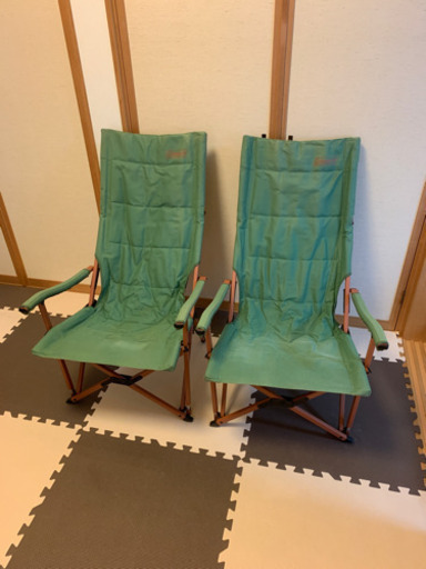 (お引渡者様決定済)2脚セット コールマン コンフォートキャンバスチェア