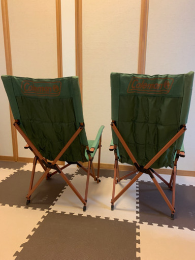 お引渡者様決定済)2脚セット コールマン コンフォートキャンバスチェア