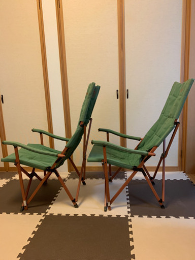 お引渡者様決定済)2脚セット コールマン コンフォートキャンバスチェア