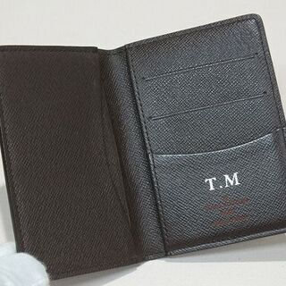 【苫小牧バナナ】質屋鑑定☆良品 ヴィトン ダミエ オーガナイザー ドゥ・ポッシュ カードケース N61721 名刺入れ パスケース イニシャル入り♪ 苫小牧バナナ】質屋鑑定☆良品 ヴィトン ダミエ オーガナイザー ドゥ