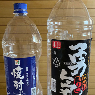 焼酎の空の容器　4Lと2.7L