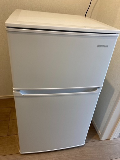 【2019年製】IRIS OHYAMA（アイリスオーヤマ）90L／2ドア右開き／冷凍冷蔵庫