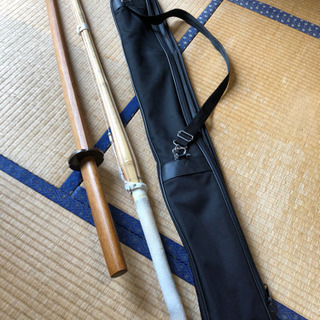 剣道の竹刀、木刀、甲手セット