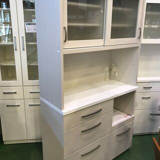 食器棚☆アンティーク調・ヤケあります。食器棚・収納棚【浜村鹿野温泉 