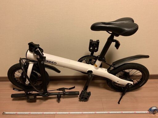 【】Enkeeo B2 折りたたみ軽量電動アシスト自転車 14インチ【一部不具合等あり】