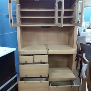 【店舗同時販売中】　平成　３枚扉キッチンボード　　ナチュラルカラ―　　【店頭ご来店購入限定】 店舗同時販売中】 平成 3枚扉キッチンボード ナチュラルカラ― 【店頭