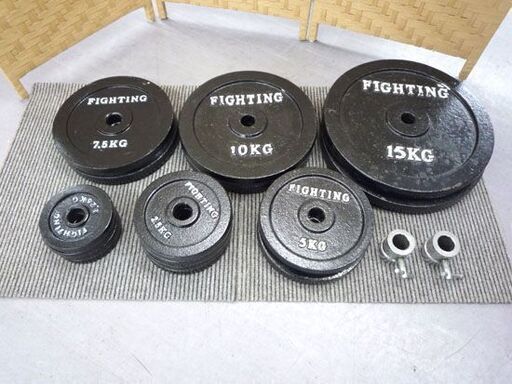 ファイティングロード ベンチプレスセット 100kg バーベル プレート
