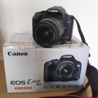 Canon EOS kiss X3 カメラ、望遠レンズ