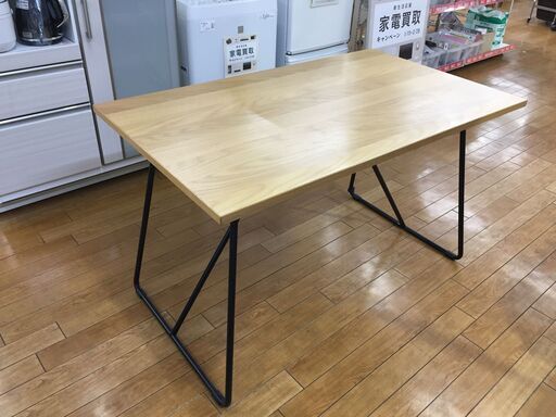 【トレファク鶴ヶ島店】無印良品　折りたたみテーブル　オーク材