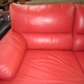 R217 高級 LORENZO 本革 カウチソファ 3人用ソファ美品